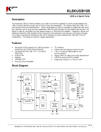 Datasheet KL5KUSB105 производства Неопределенные