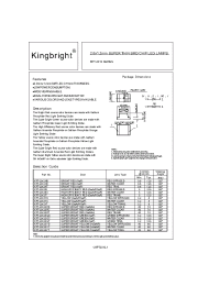 Datasheet KPT-2012SYT manufacturer Неопределенные