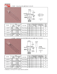 Datasheet L-319LESGW manufacturer Неопределенные