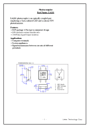 Datasheet LA211 manufacturer Неопределенные