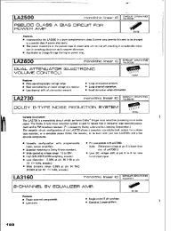 Datasheet LA2600 manufacturer Неопределенные