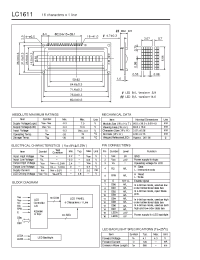 Datasheet LC1611 manufacturer Неопределенные
