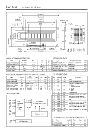 Datasheet LC1623 manufacturer Неопределенные
