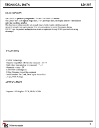 Datasheet LD1207 manufacturer Неопределенные