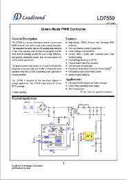 Datasheet LD7550BL manufacturer Неопределенные