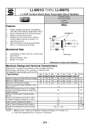 Datasheet LL4005G manufacturer Неопределенные