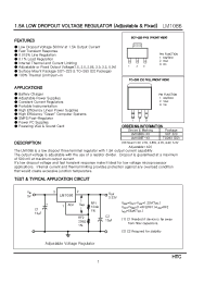 Datasheet LM1086S-2.5 manufacturer Неопределенные