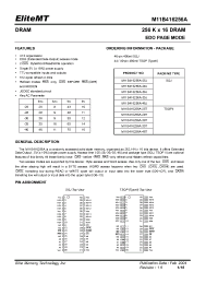 Datasheet M11B416256A-25J manufacturer Неопределенные