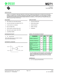 Datasheet M271-TR manufacturer Неопределенные