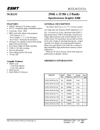 Datasheet M32L1632512A-8Q производства Неопределенные
