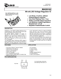 Datasheet MAS9162AST1-T manufacturer Неопределенные