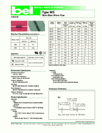 Datasheet MS250 manufacturer Неопределенные