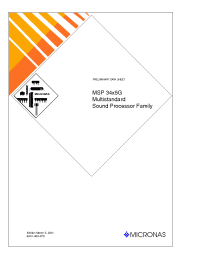 Datasheet MSP3405G manufacturer Неопределенные