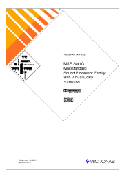 Datasheet MSP34X1G manufacturer Неопределенные