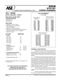 Datasheet MT5C1001 manufacturer Неопределенные