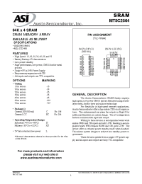 Datasheet MT5C2564C-25 manufacturer Неопределенные