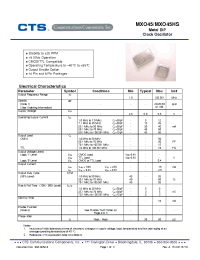 Datasheet MXO45HST-3C manufacturer Неопределенные