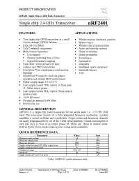 Datasheet NRF2401-EVKIT manufacturer Неопределенные