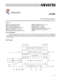 Datasheet NT3960 manufacturer Неопределенные