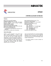 Datasheet NT6861 manufacturer Неопределенные