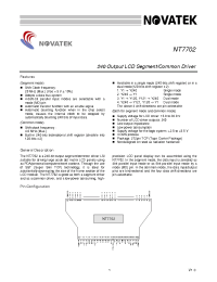 Datasheet NT7702H-BDT manufacturer Неопределенные