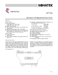 Datasheet NT7703H-BDT производства Неопределенные