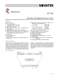 Datasheet NT7703H-TAB18 manufacturer Неопределенные