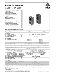 Datasheet OA5611 manufacturer Неопределенные