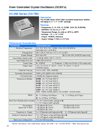 Datasheet OC-260-CJD-107BA-20 manufacturer Неопределенные
