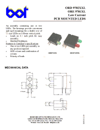 Datasheet ORD9702 производства Неопределенные