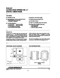 Datasheet P4C147-12PM manufacturer Неопределенные