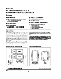 Datasheet P4C150-10DC manufacturer Неопределенные