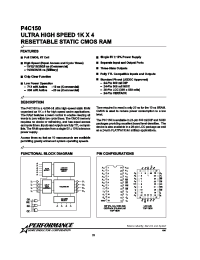 Datasheet P4C150-10LC manufacturer Неопределенные