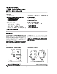 Datasheet P4C187-35DMB manufacturer Неопределенные