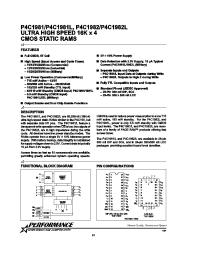 Datasheet P4C1981-10PM manufacturer Неопределенные