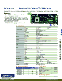 Datasheet PCA-6183 manufacturer Неопределенные
