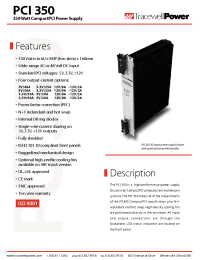 Datasheet PCI350-4801NT manufacturer Неопределенные