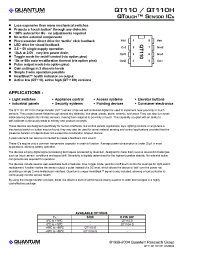 Datasheet QT110H manufacturer Неопределенные