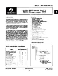 Datasheet R65C102C2M manufacturer Неопределенные