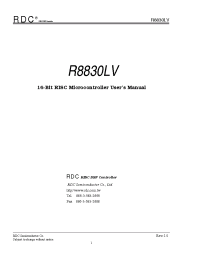 Datasheet R8830LV manufacturer Неопределенные