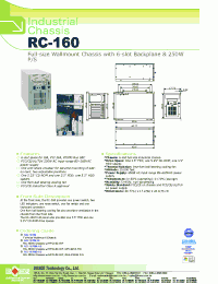 Datasheet RC-160W manufacturer Неопределенные