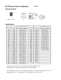 Datasheet RCH-102 manufacturer Неопределенные