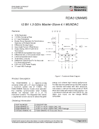 Datasheet RDA012M4MS manufacturer Неопределенные