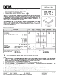 Datasheet RF1415D manufacturer Неопределенные