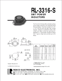 Datasheet RL-3316-S-1.0 manufacturer Неопределенные