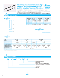 Datasheet RL3720T-R10-F manufacturer Неопределенные