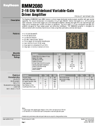 Datasheet RMM2080 manufacturer Неопределенные