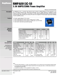 Datasheet RMPA0913C-58 manufacturer Неопределенные