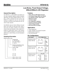 Datasheet RT9167A-28CS производства Неопределенные