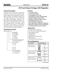 Datasheet RT9172F-20CT manufacturer Неопределенные